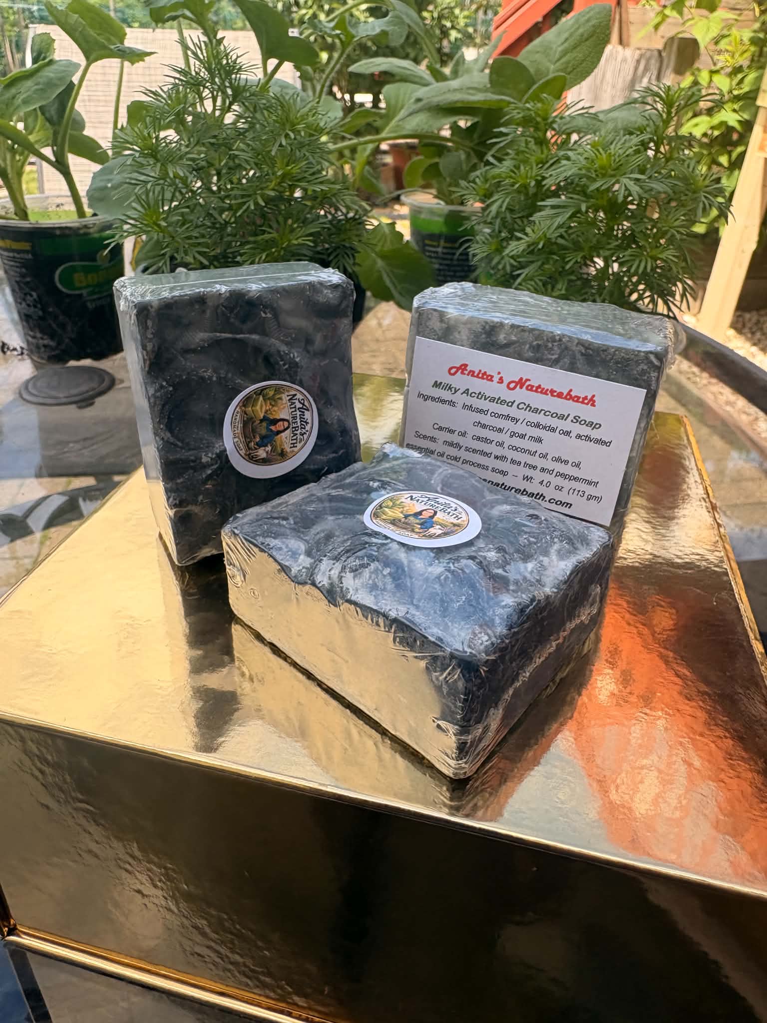 Milky Activated Charcoal soap 5 oz