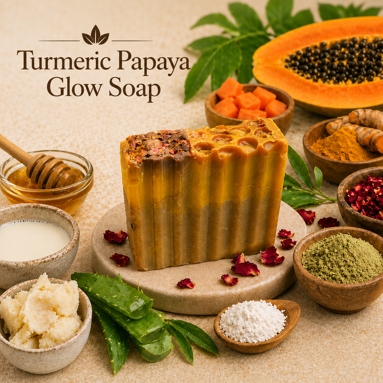 Turmeric Papaya Glow Soap 4.9 oz